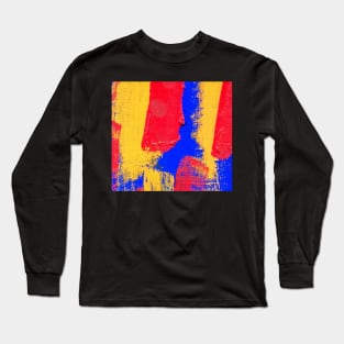 Yellow red and blue Long Sleeve T-Shirt